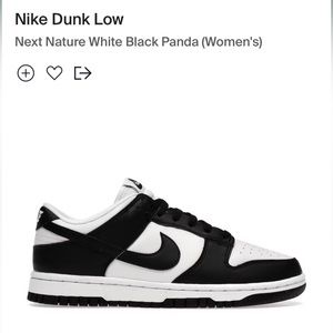 Nike women’s dunks low dunk Next Nature Panda